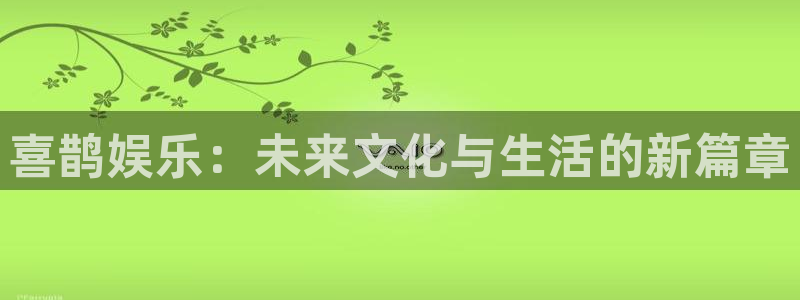 狗子28游戏登录入口：喜鹊娱乐：未来文化与生活的新篇章