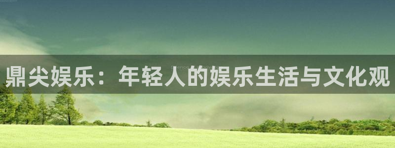 狗子28pg最新版本下载：鼎尖娱乐：年轻人的娱乐生活与文化观